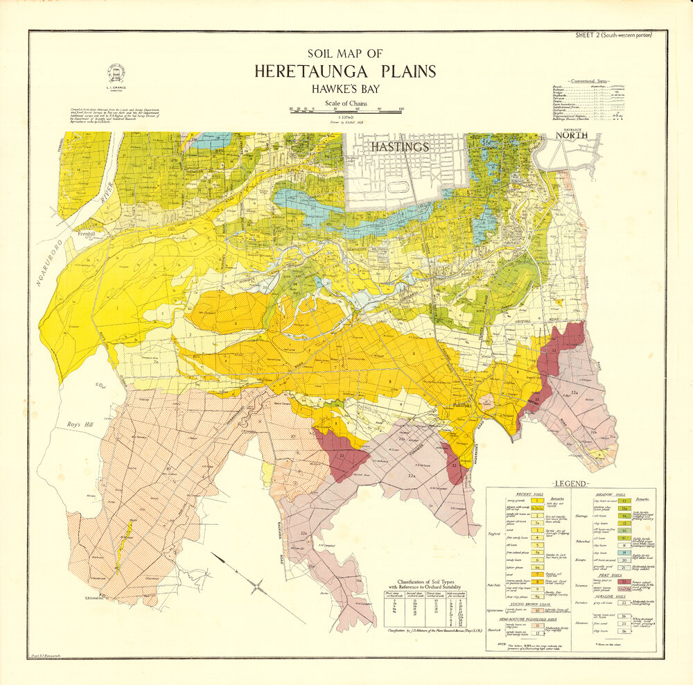Soil Map of Heretaunga Plains (SW)