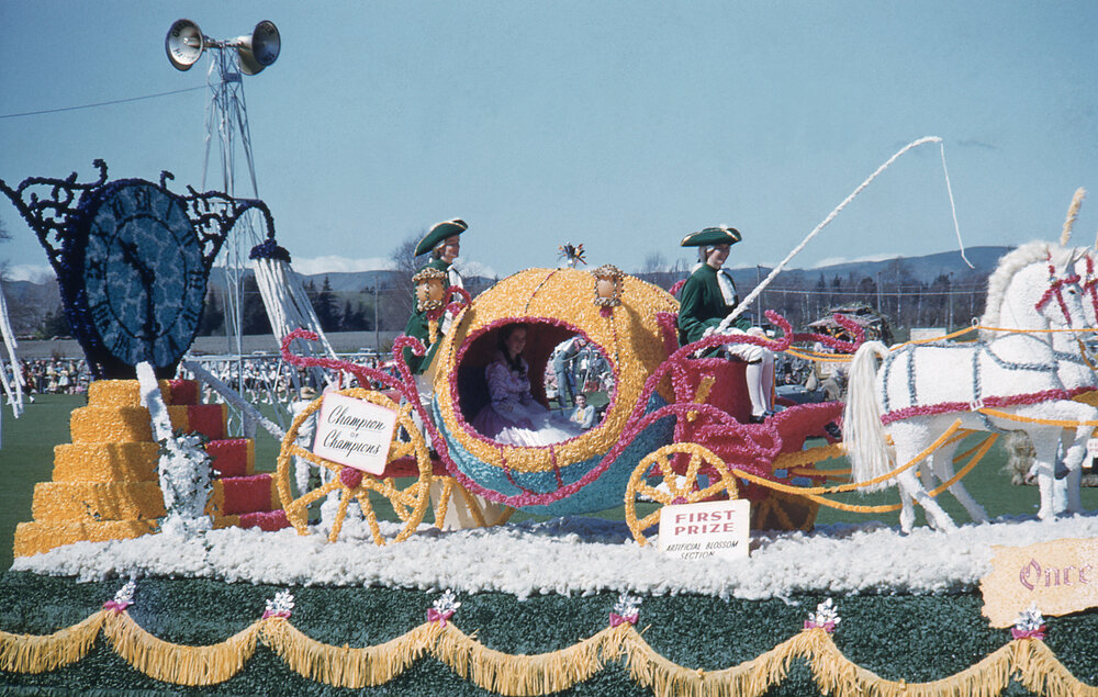 Cinderella Float - Hastings Blossom Festival Parade 1959