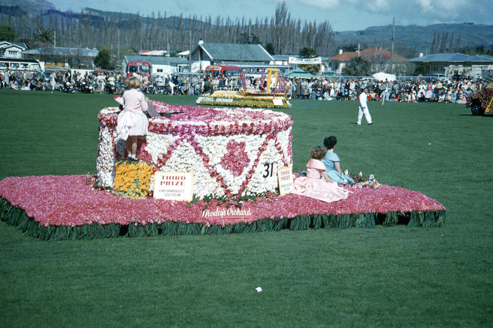 Thodey's Orchard Float - Hastings Blossom Festival Parade 1959