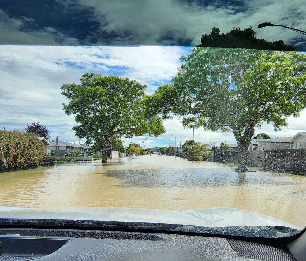 Flooding in Onekawa 