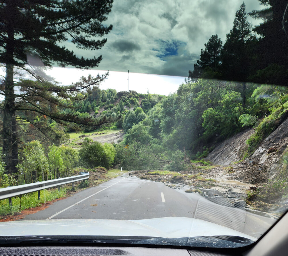 Puketitiri Road Slips