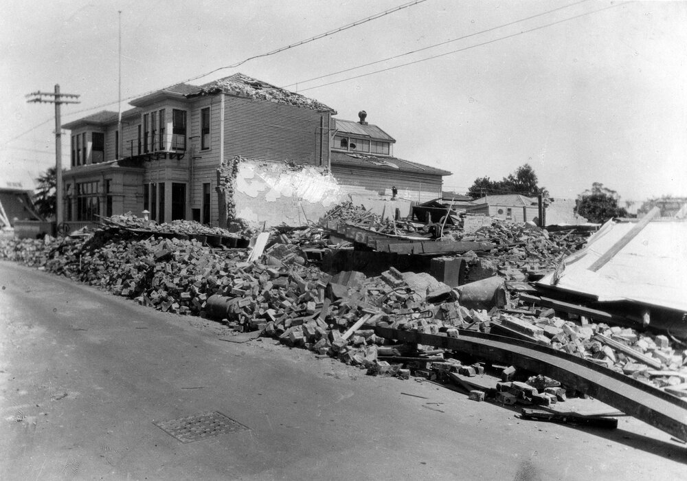 Collapsed Hastings Library