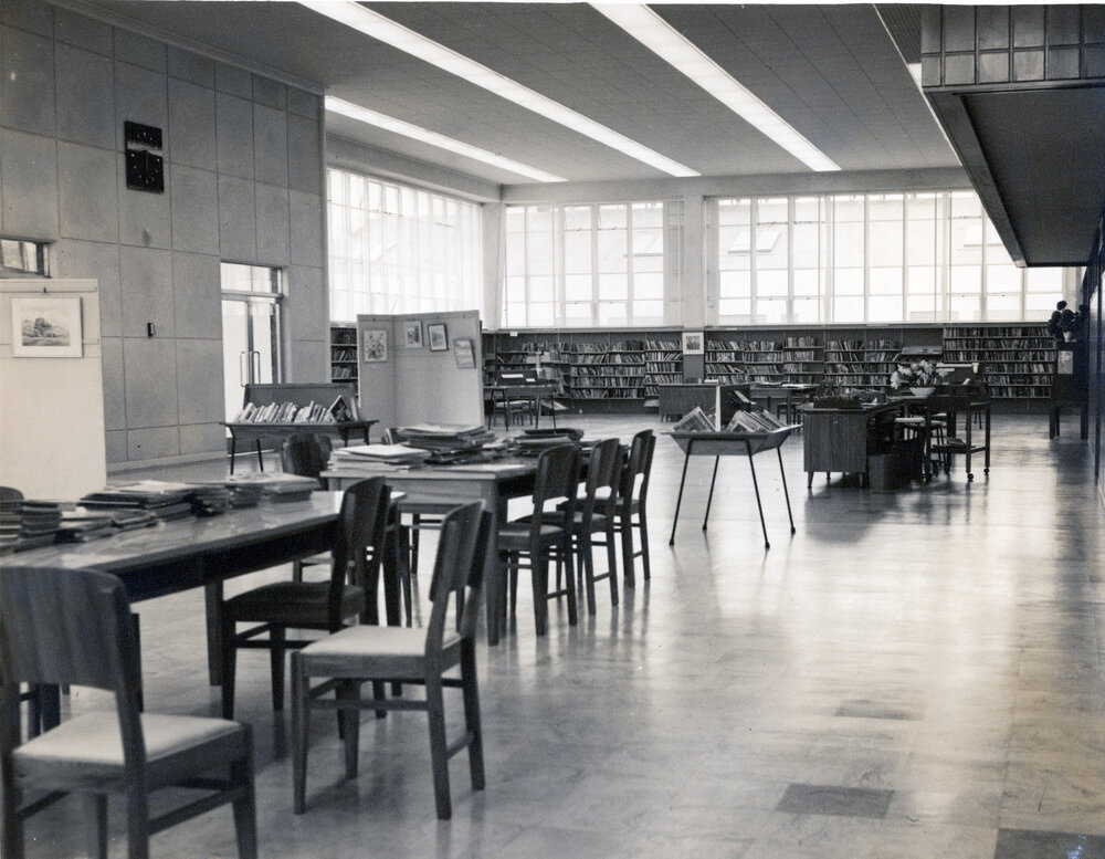 Hastings Library Interior c.1960