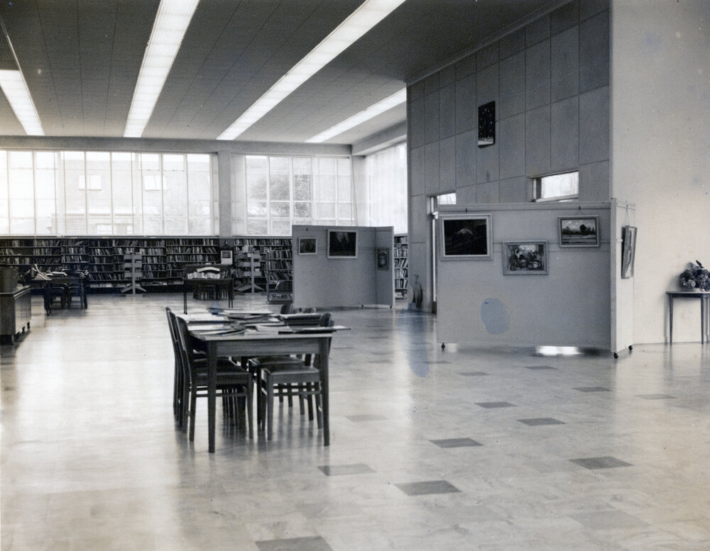Hastings Library Interior c.1960