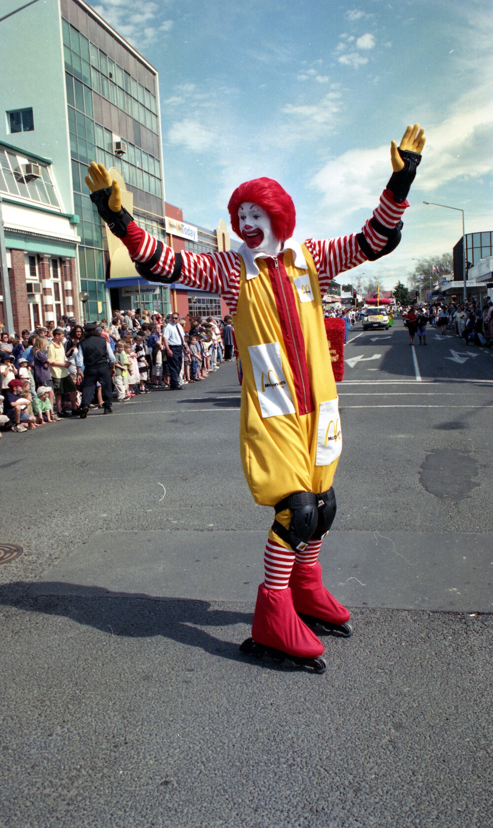 Ronald McDonald on Rollerblades 1999