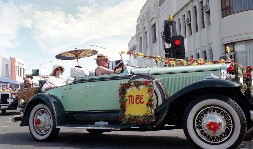 Vintage Car in Blossom Parade 1999