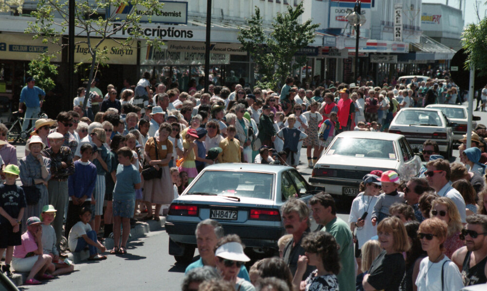 Cars and People on Market Street 1994