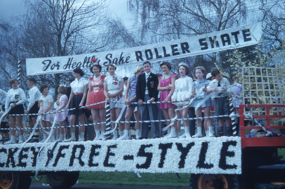 Hastings Skating Club Float 1954