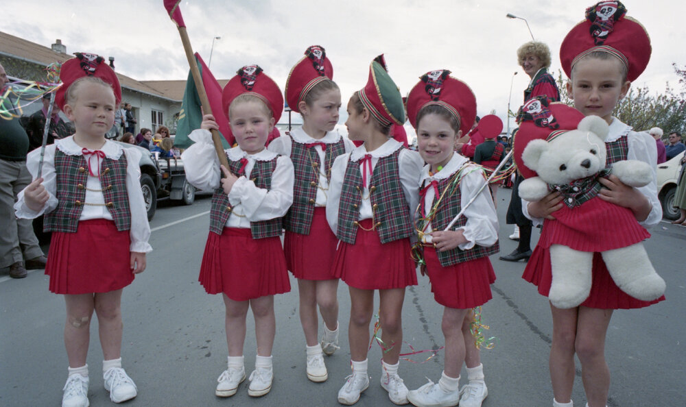 Marching Girls in Parade 1995