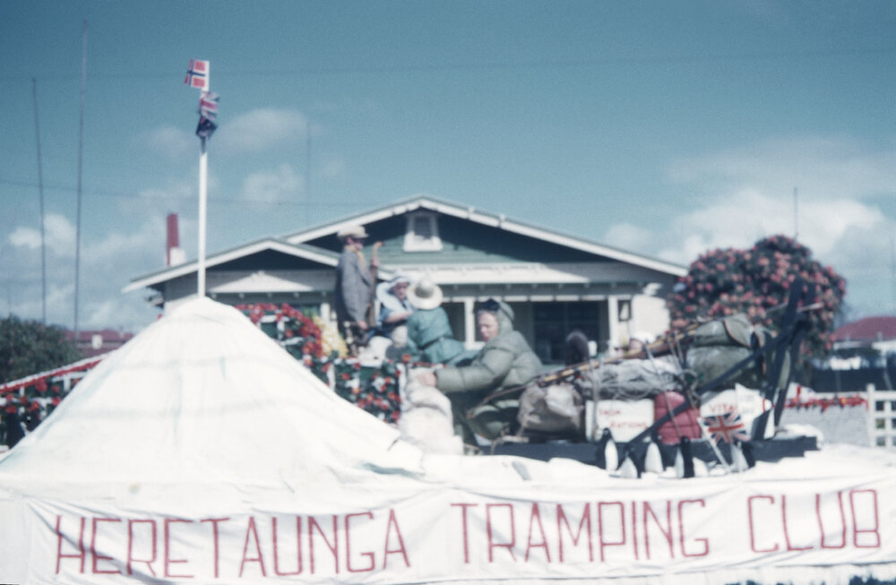 Heretaunga Tramping Club Float 1956