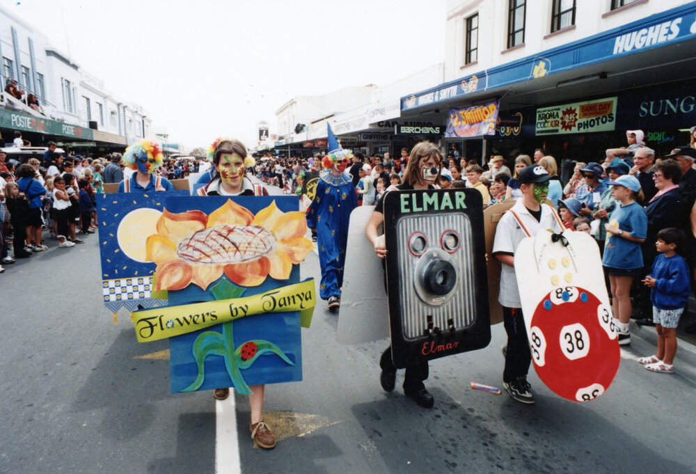 Costumed Walkers in Parade 1998
