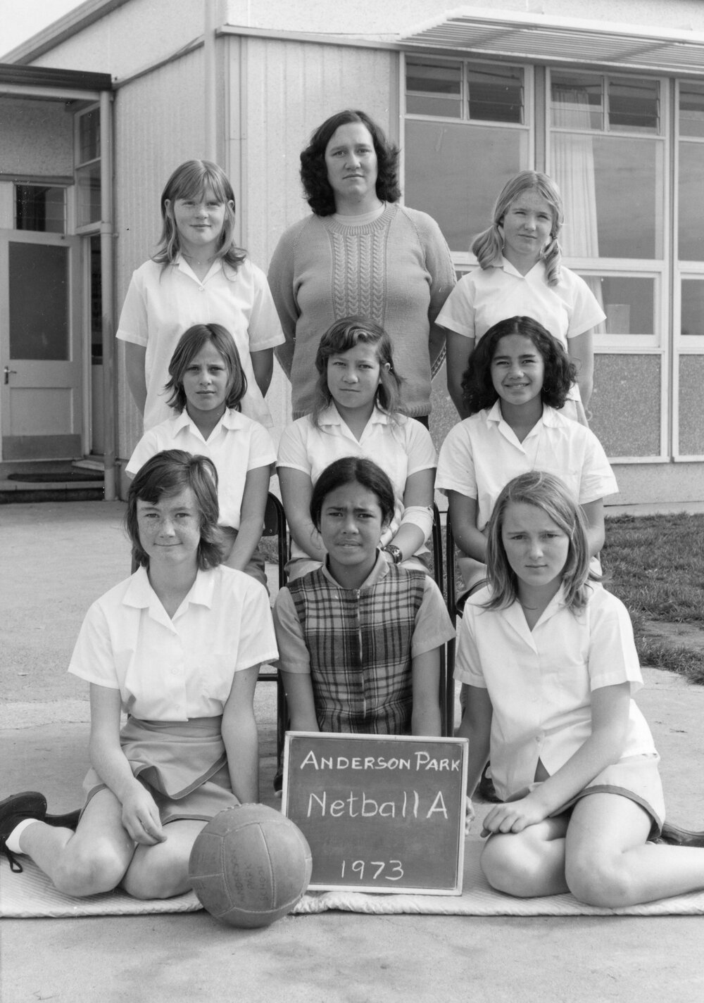 Anderson Park School Netball A  1973