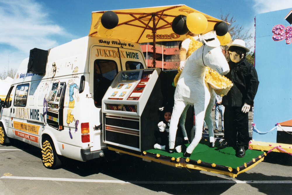 Jukebox Float with Horse 2002