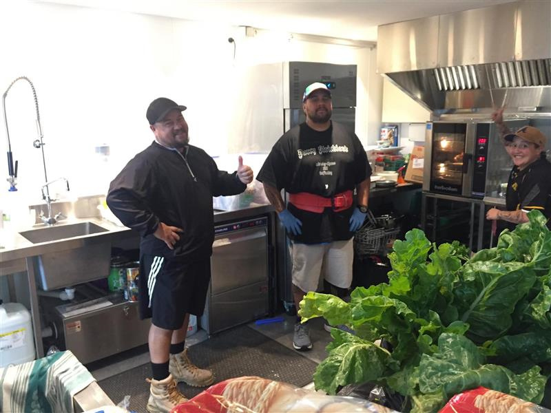 Volunteers at Flaxmere Community Centre