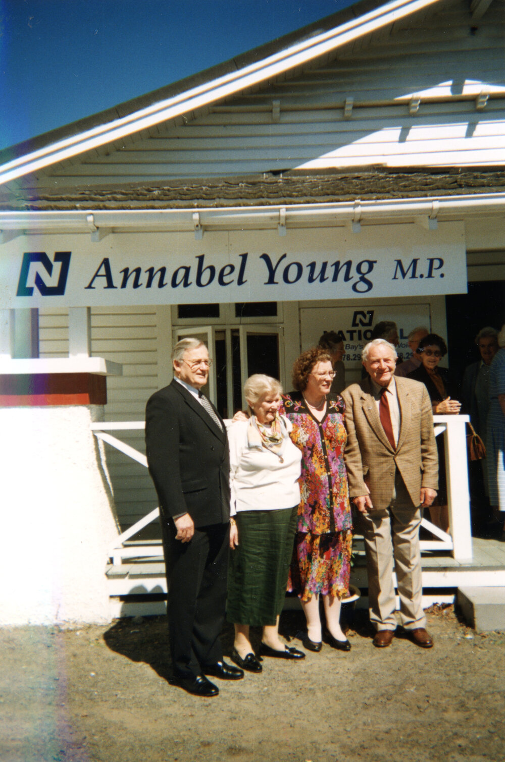 Annabel Young with Jim Bolger