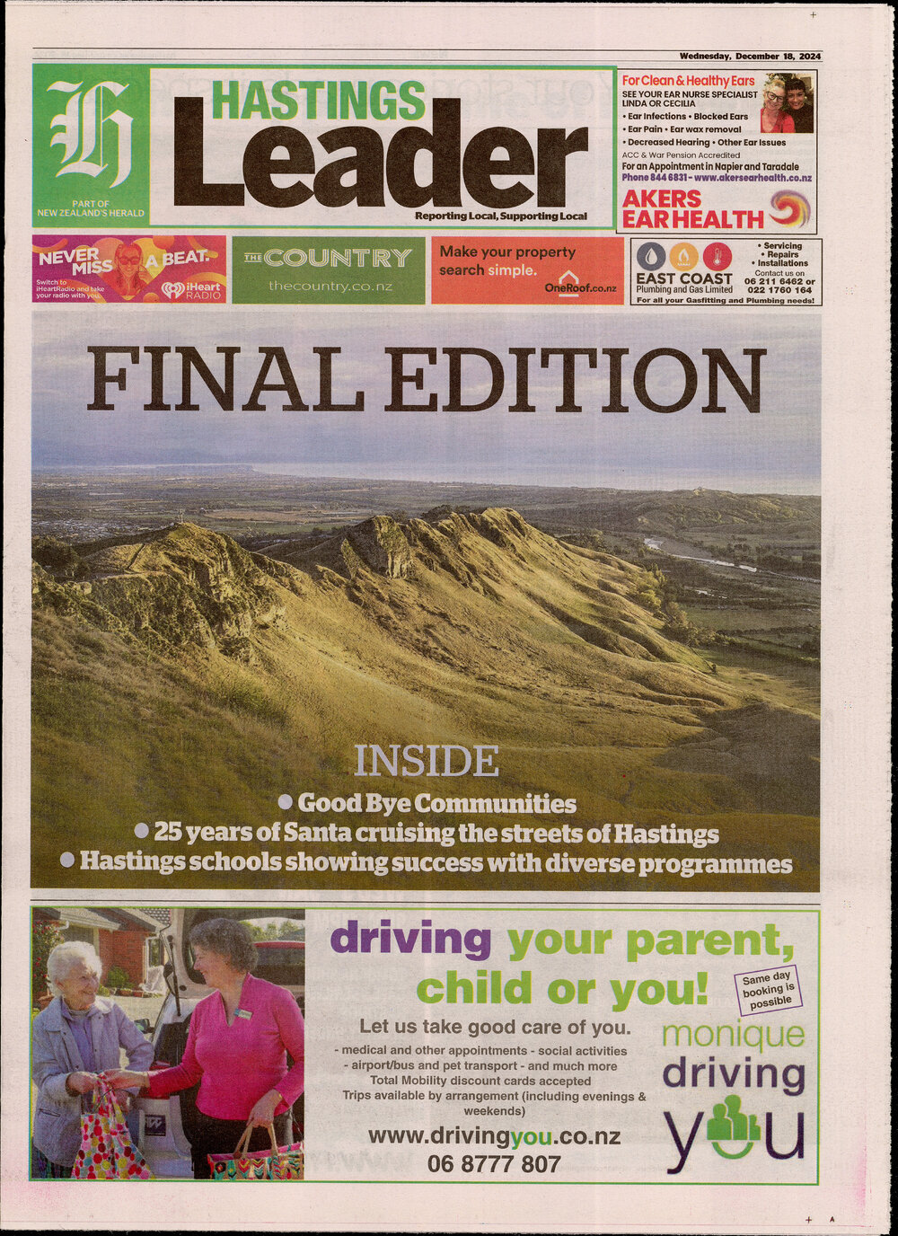 Hastings Leader - Final Edition
