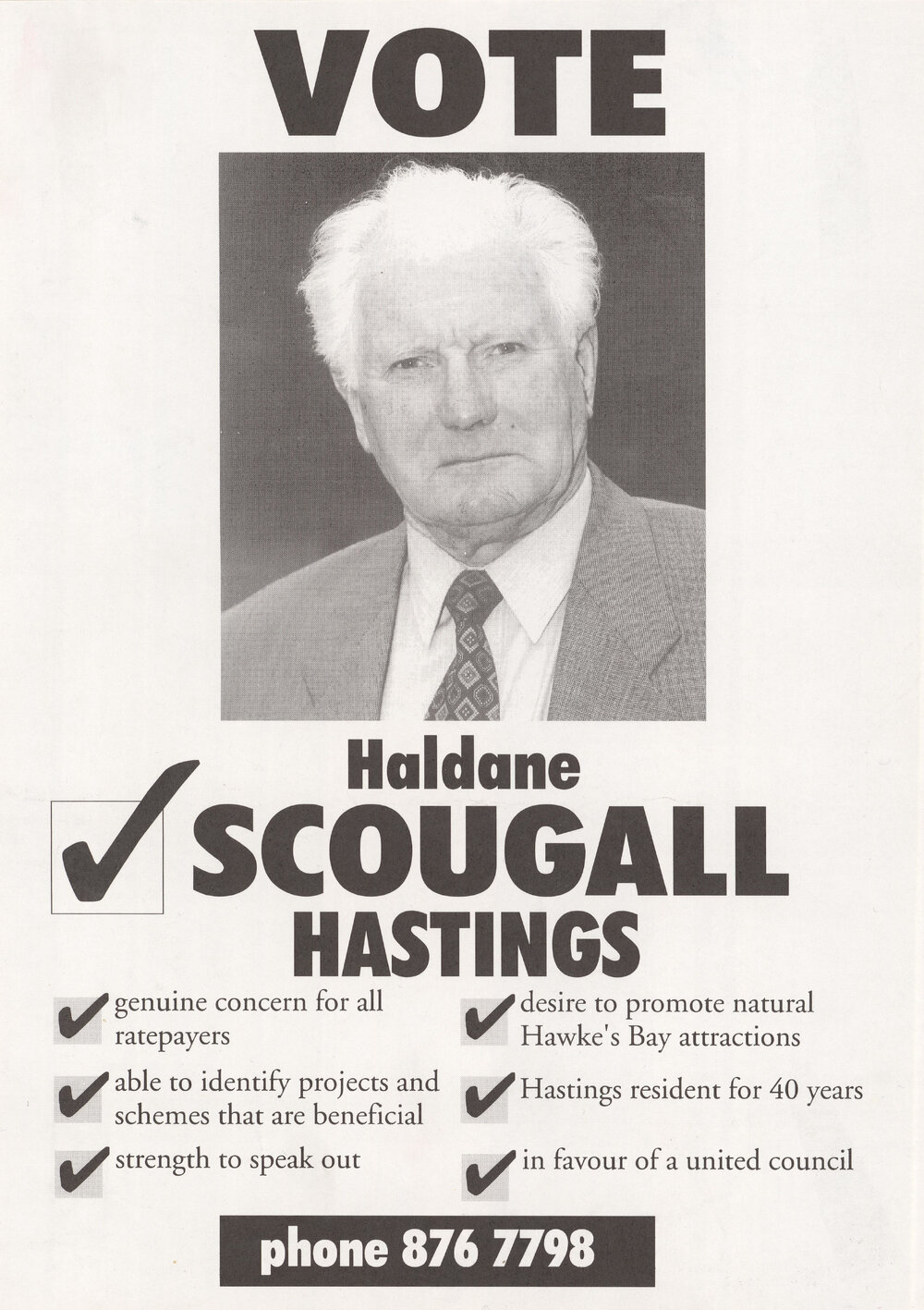 Vote Haldane Scougall