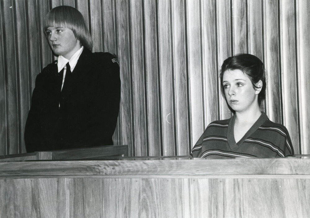 HNHS Students at Mock Trial, 1981