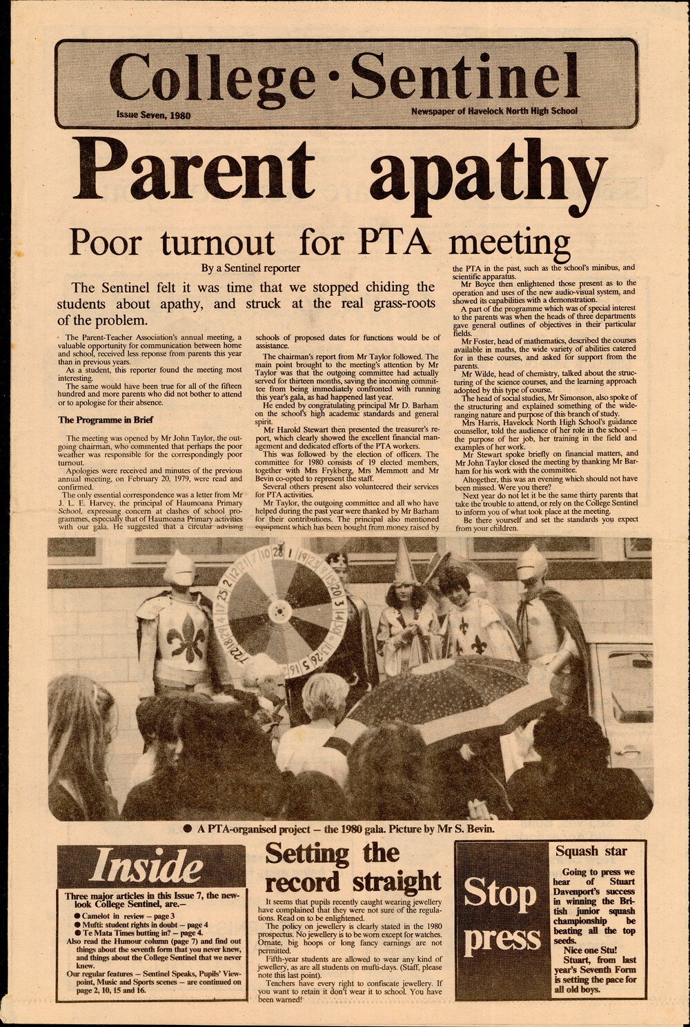 College Sentinel, 1980