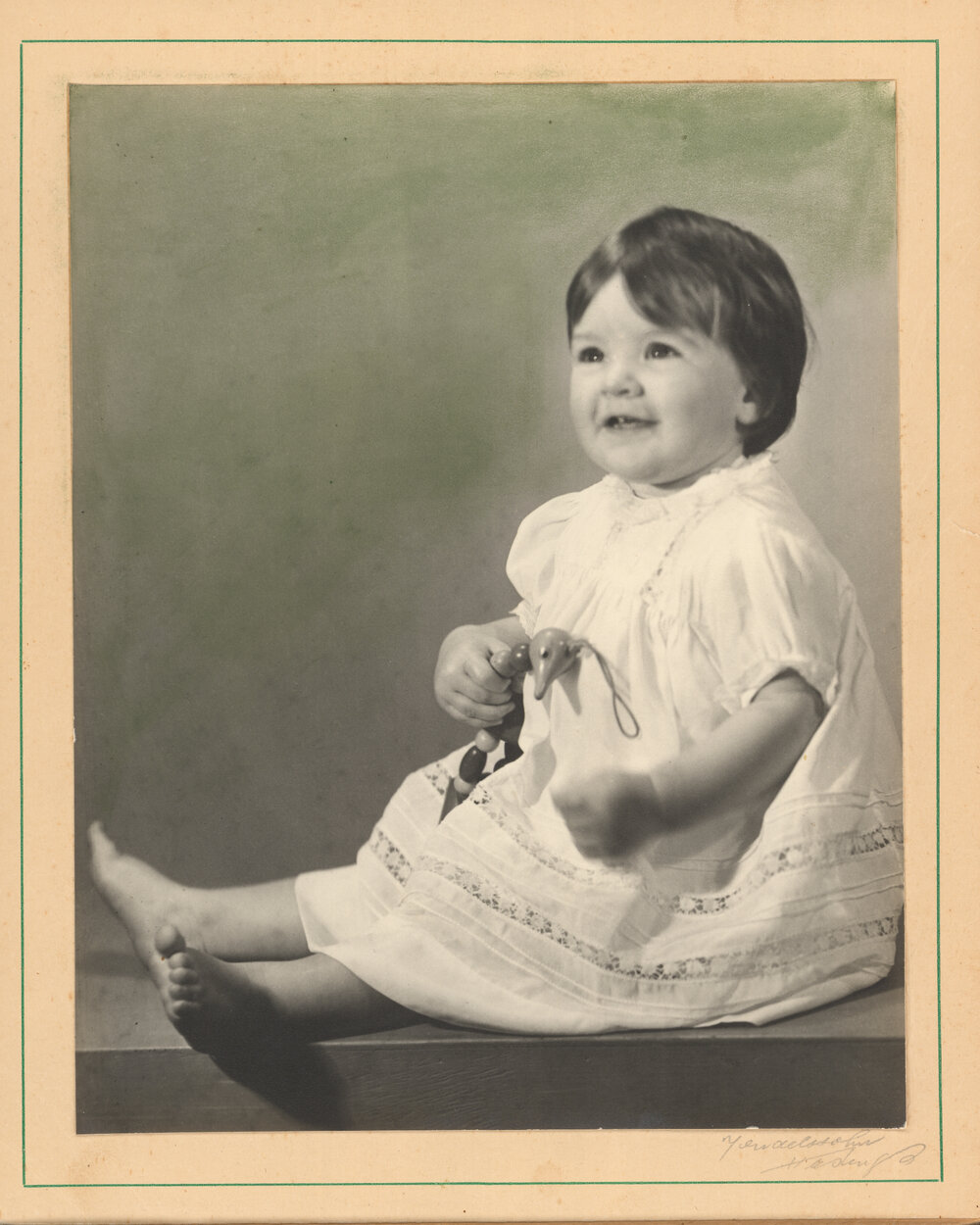 Studio Portrait of Young Girl