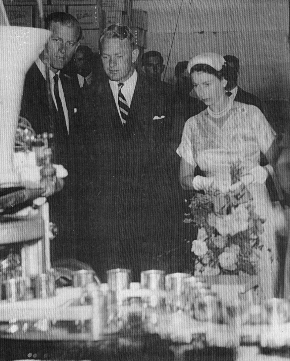 Queen Elizabeth and Ray Wattie