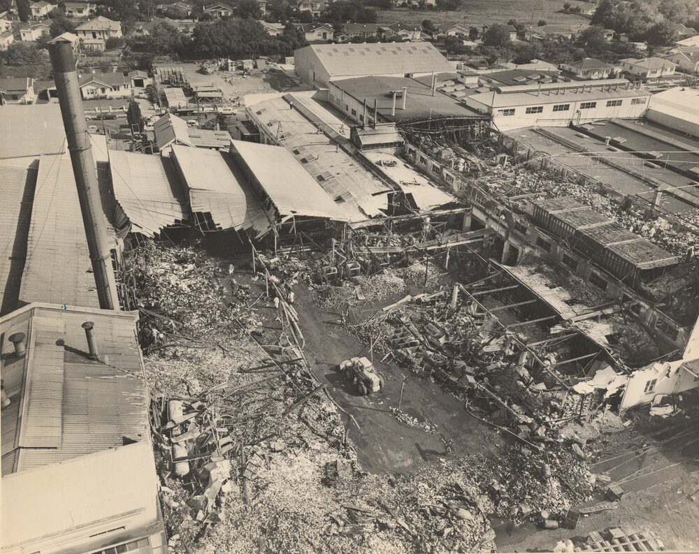 Wattie's Fire Aftermath and Cleanup