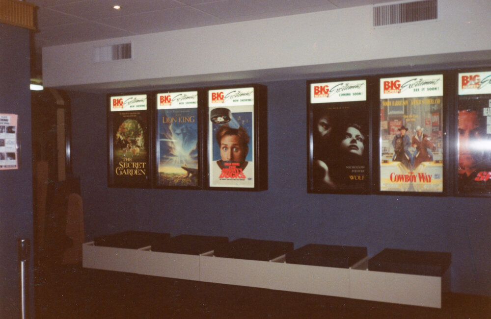 Cinema Poster Display and Seat