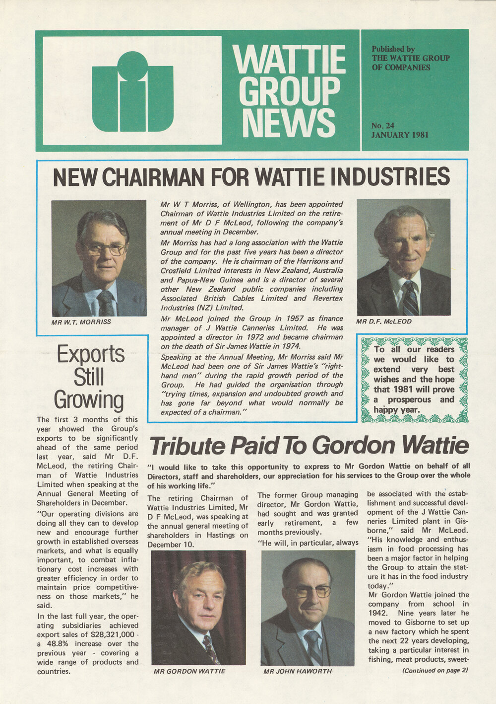 Wattie Group News Issue 24