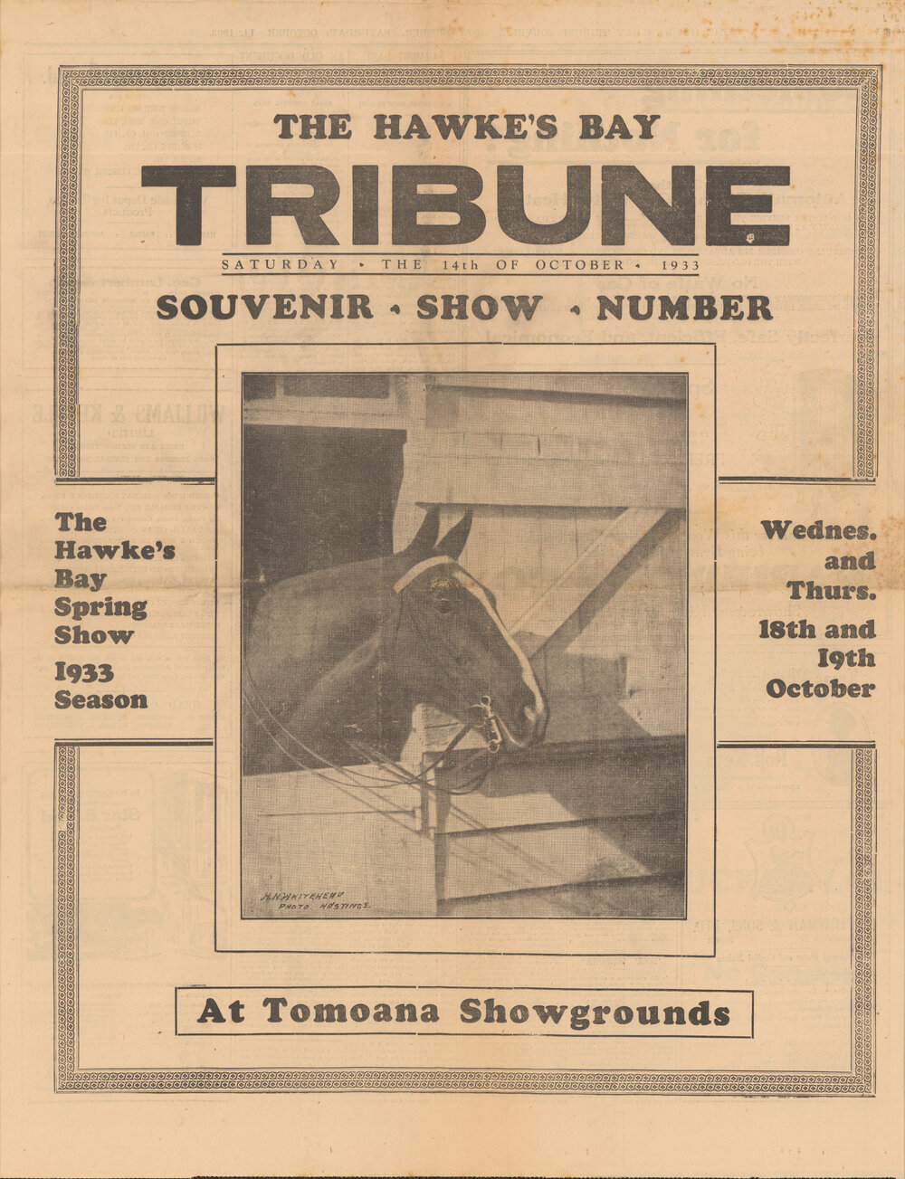 The Hawke's Bay Tribune, Souvenir Show Number