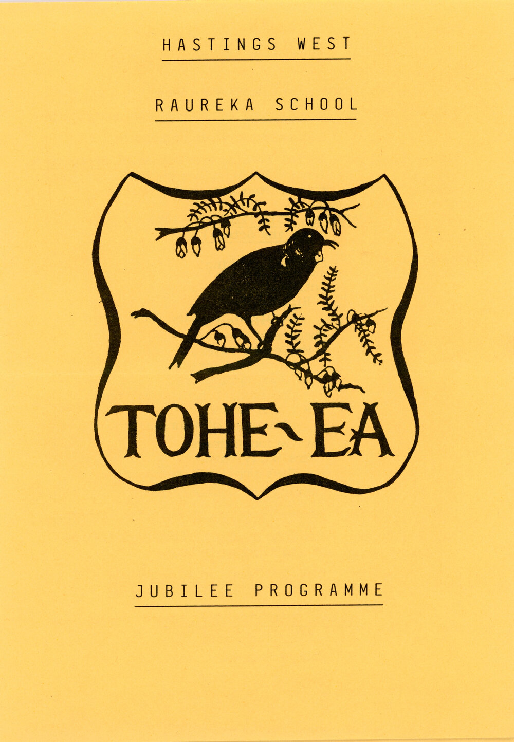 Raureka School Jubilee Programme