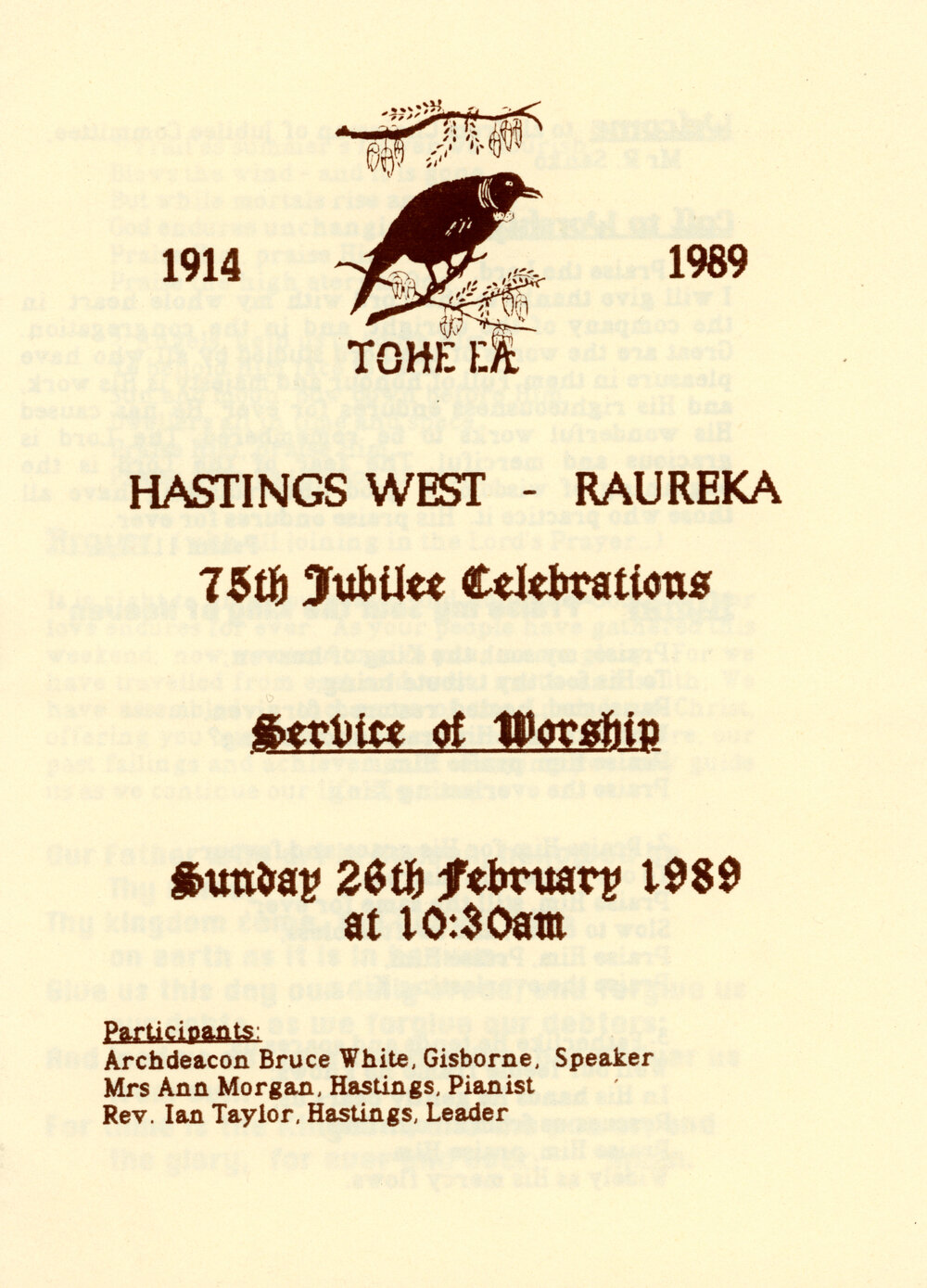 Raureka School Service of Worship