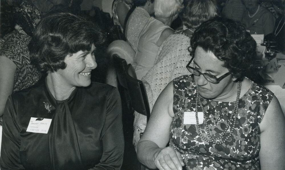 Margaret Morley with Estelle Rothschild