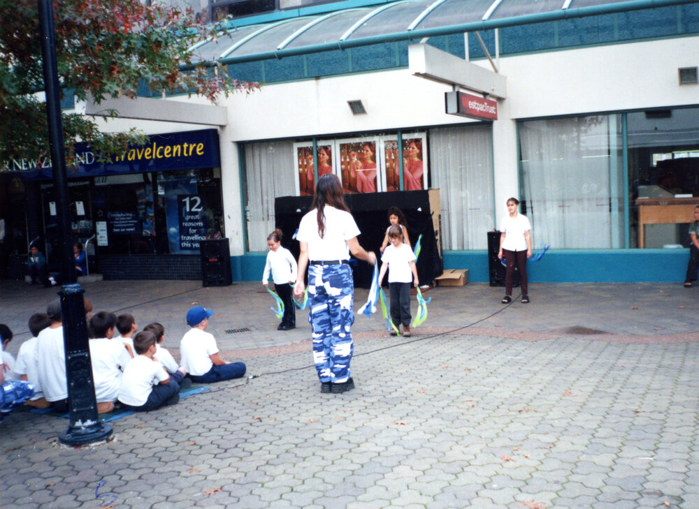 Dancing Outside Westpac Trust