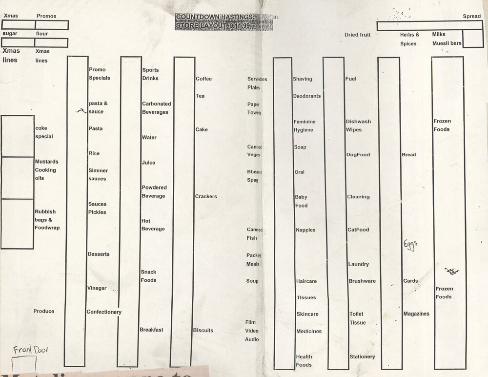 Countdown Hastings Store Layout