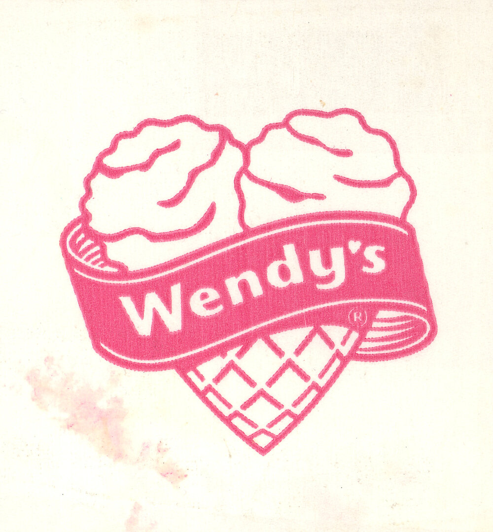 Wendy's Napkin and Cone Wrapper
