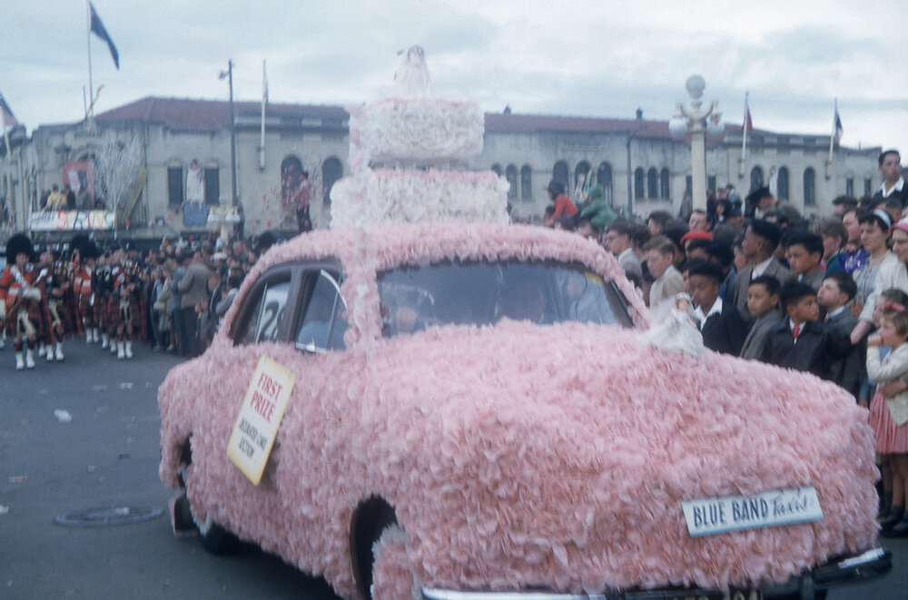 Blue Band Taxis Decorated Car 1957