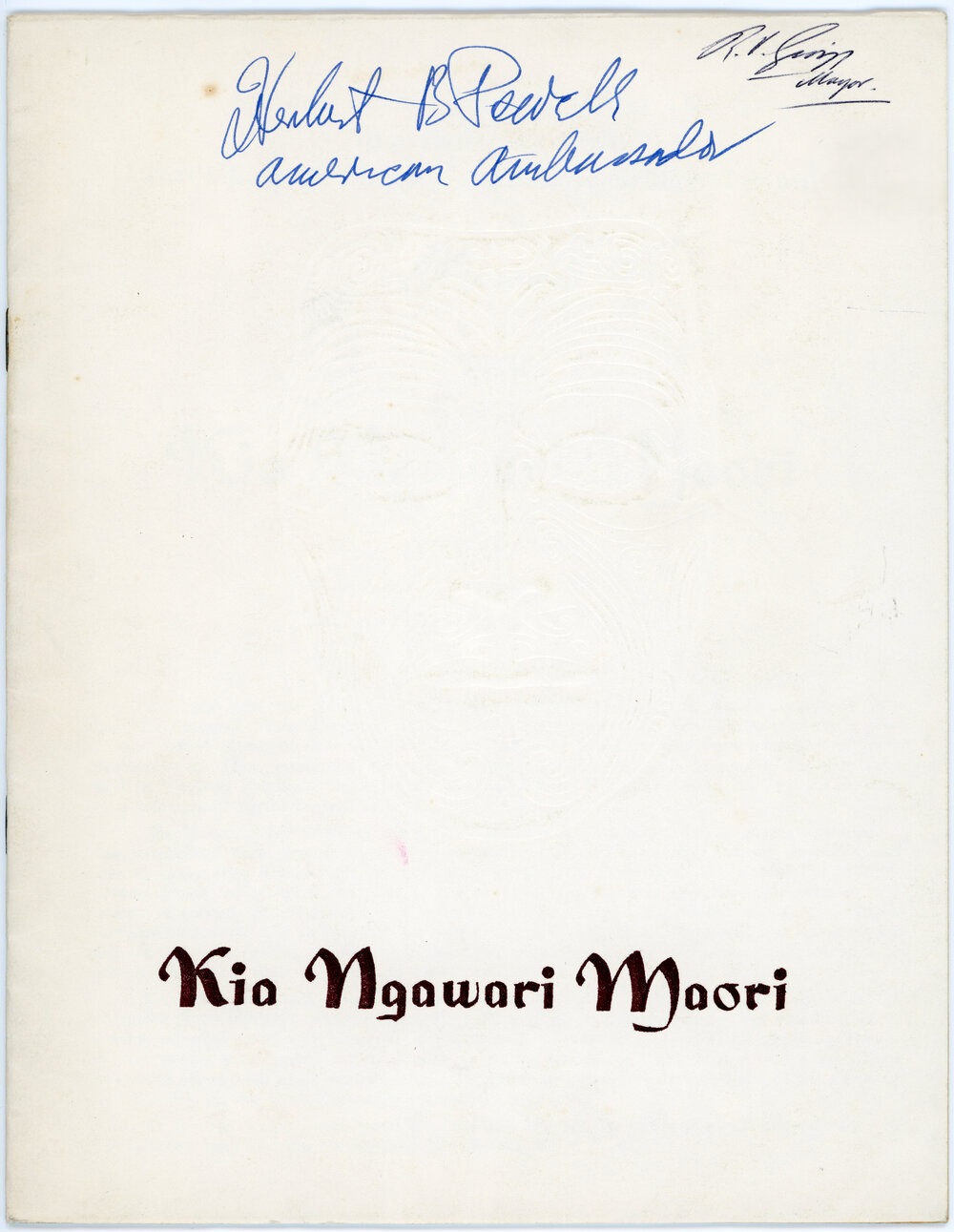 Kia Ngawari Maori Concert Programme