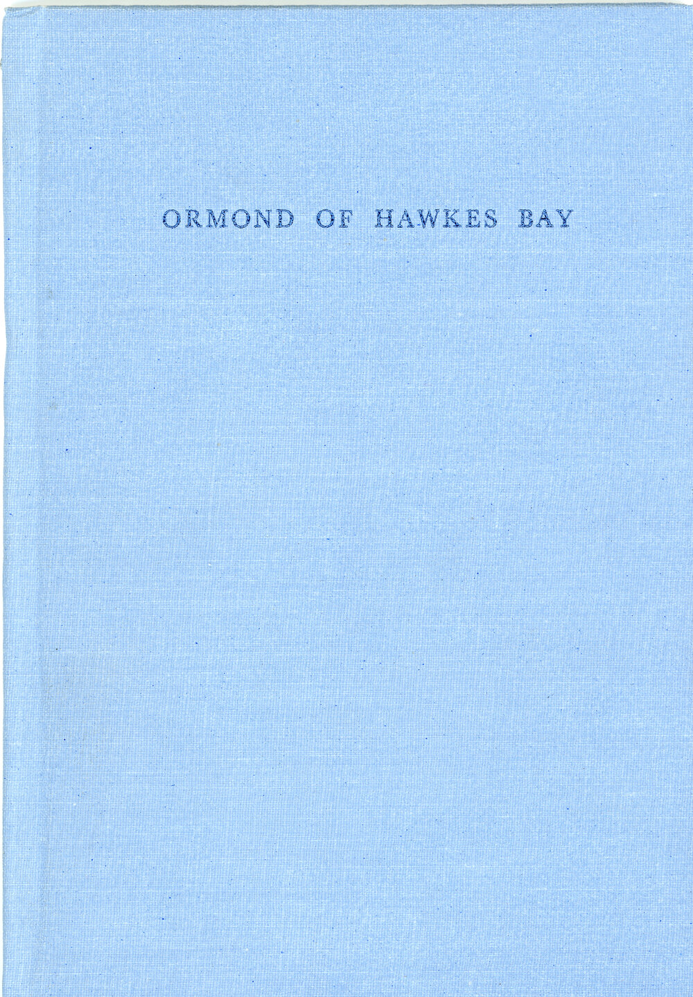 Ormond of Hawkes Bay