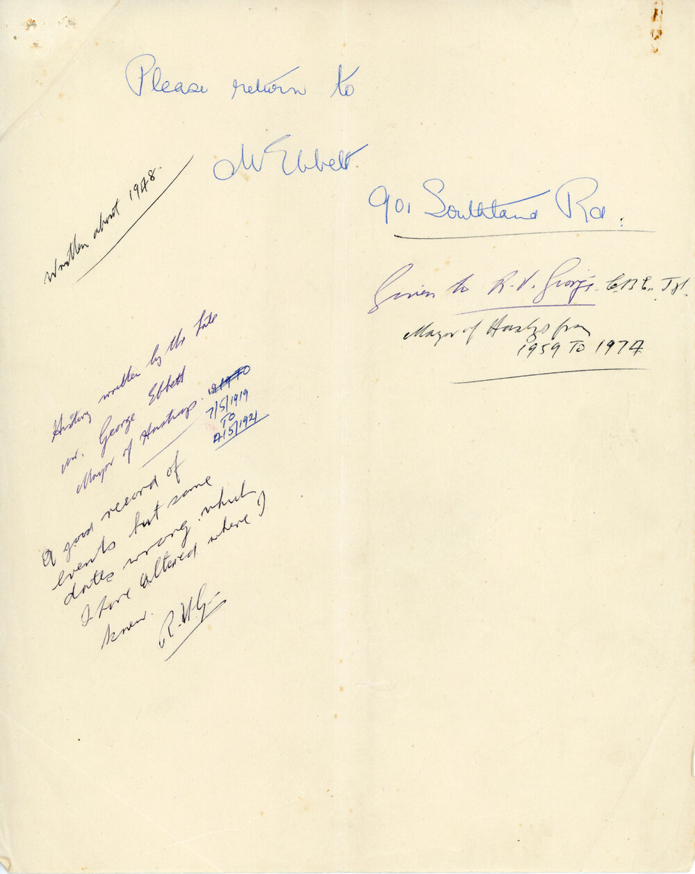 Early Hastings Memories by George Ebbett