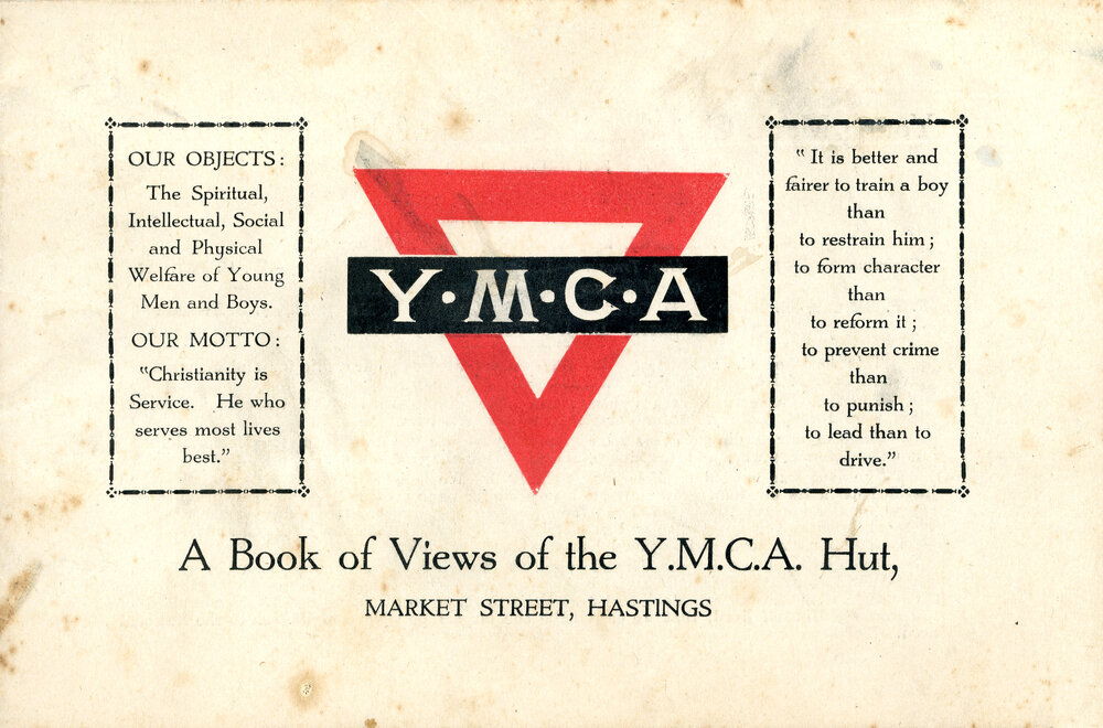 Y.M.C.A. A book of views of the Y.M.C.A. Hut, Market Street, Hastings