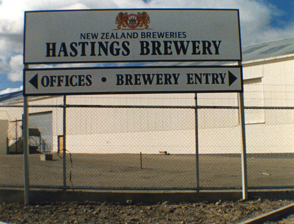 Hastings Brewery Sign