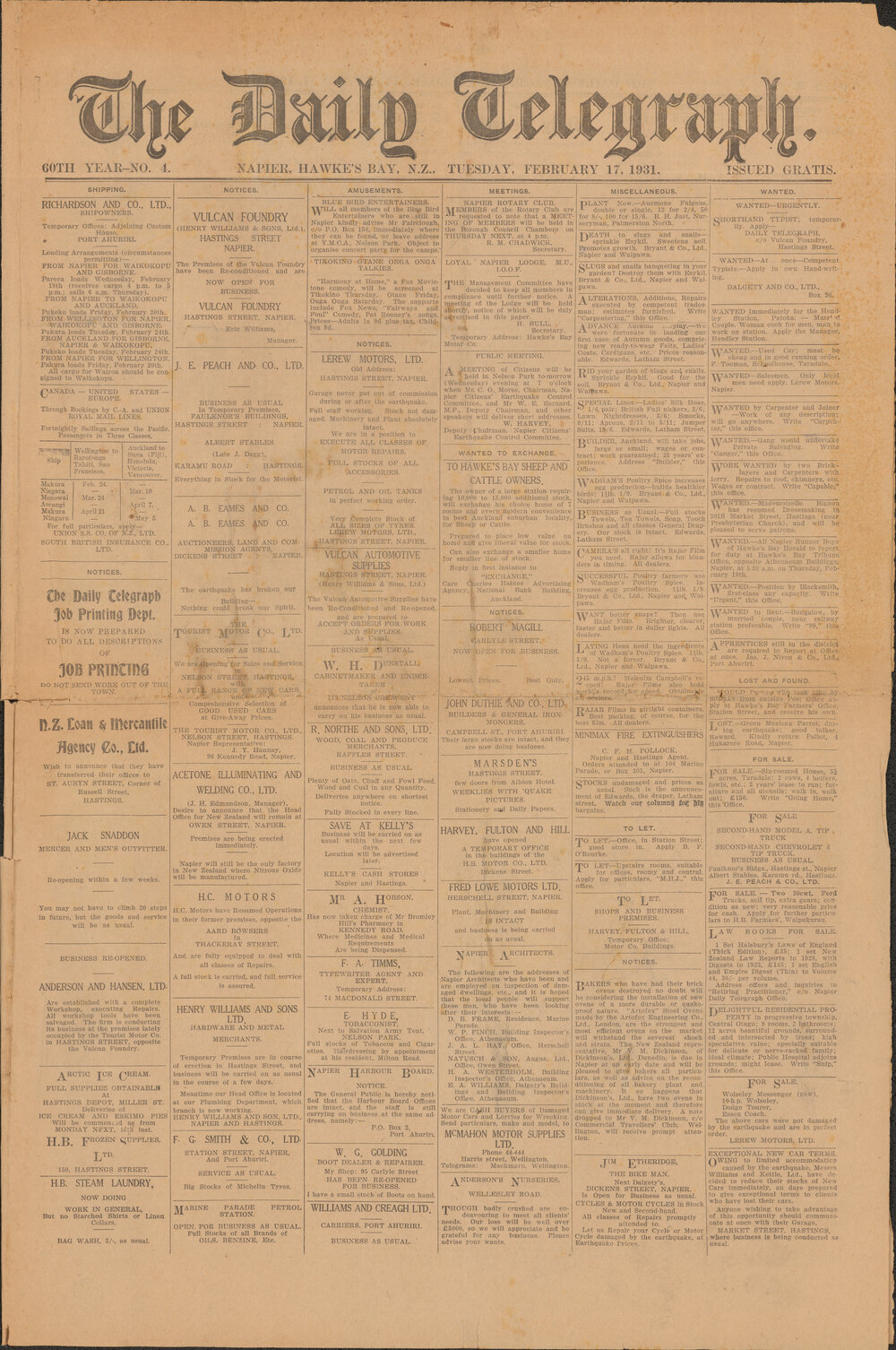 The Daily Telegraph - February 17, 1931