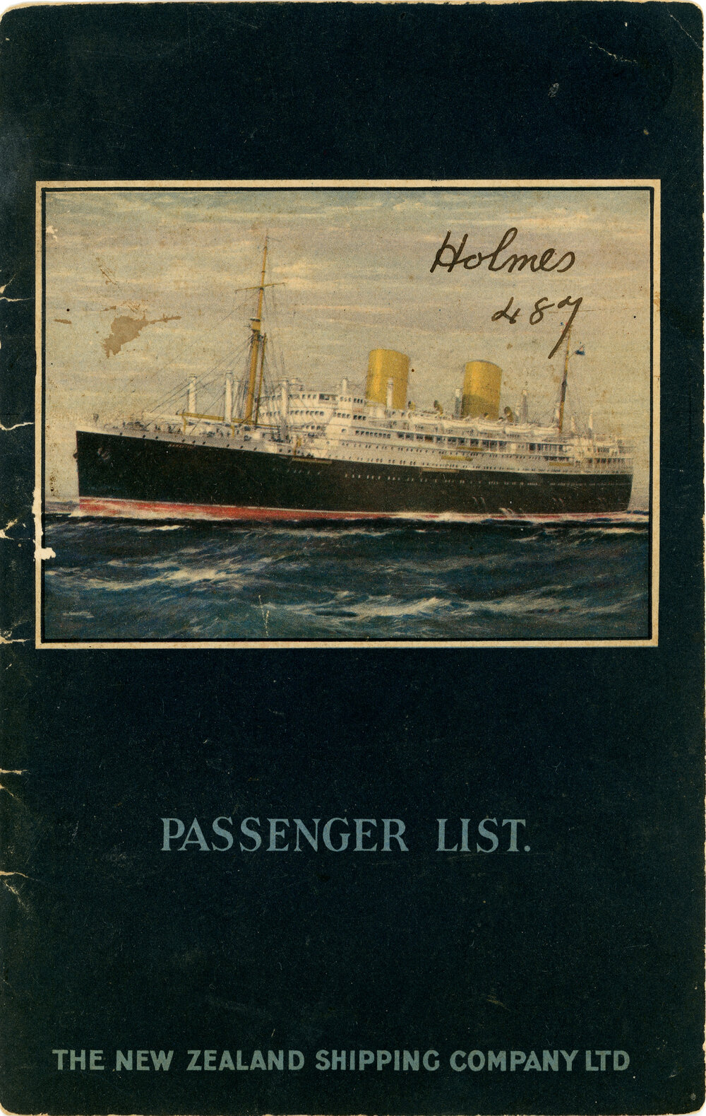 Rangitiki Passenger List