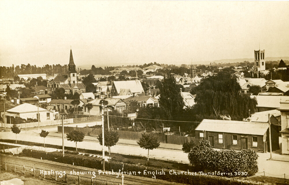 Hastings Showing Presbyterian and English Churches