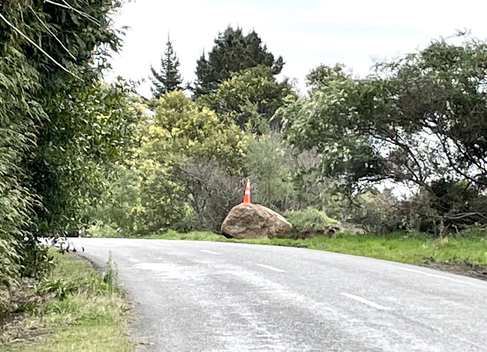 Rock on Roadside