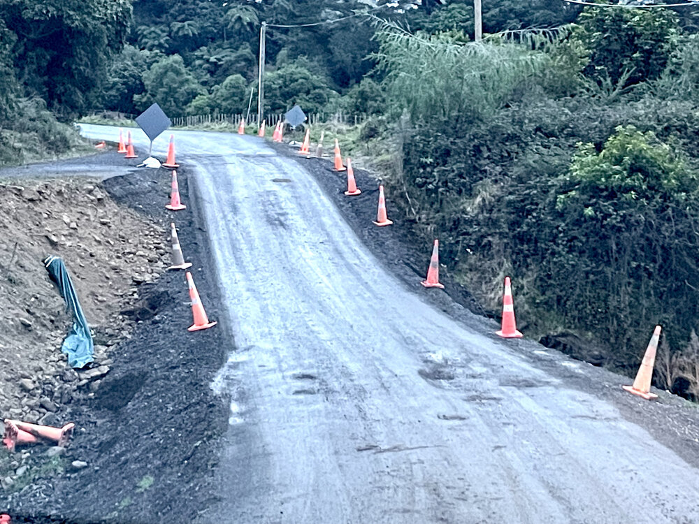 Potholes on Hendley Road