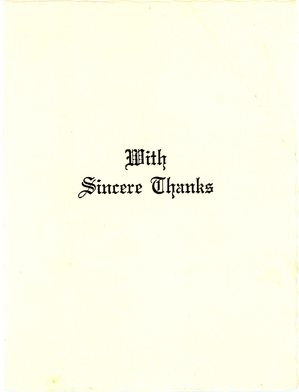 Thank You Card