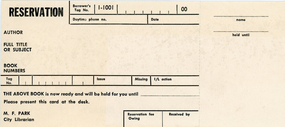 Book Reservation Form