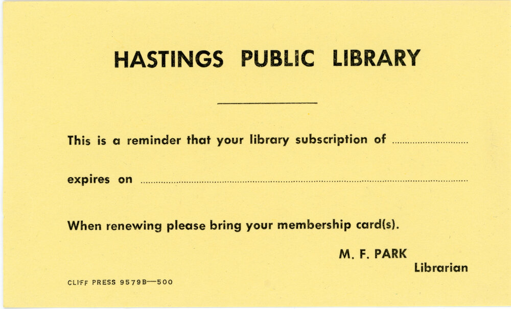 Subscription Reminder Card - Yellow