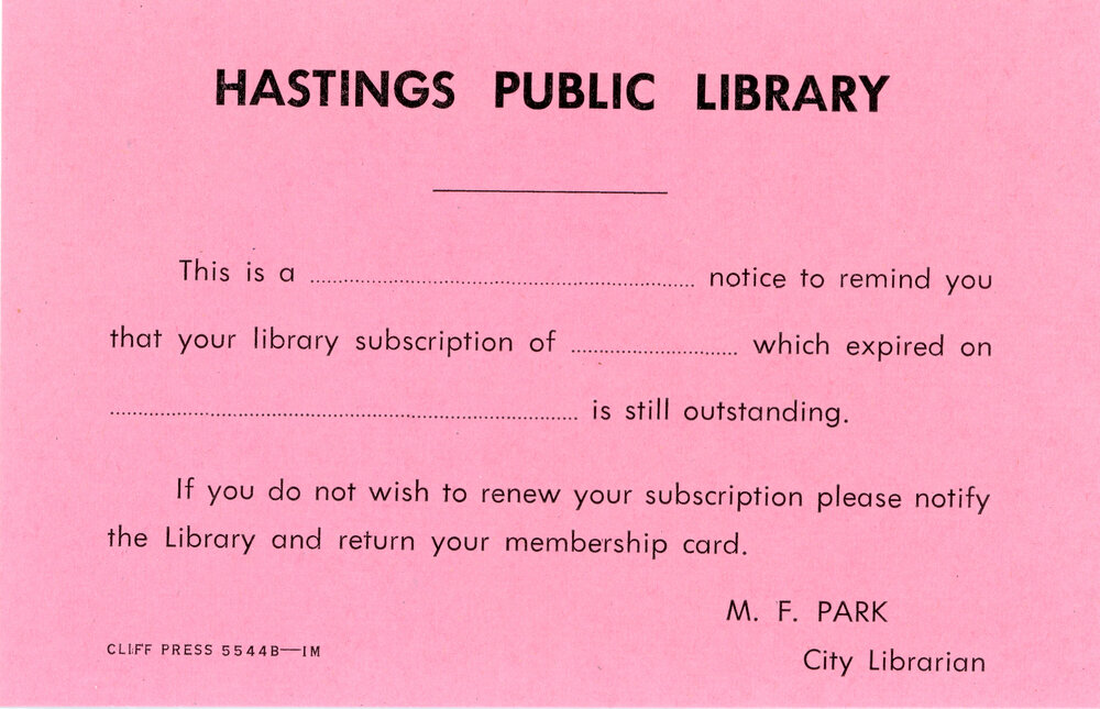 Subscription Reminder Card - Pink